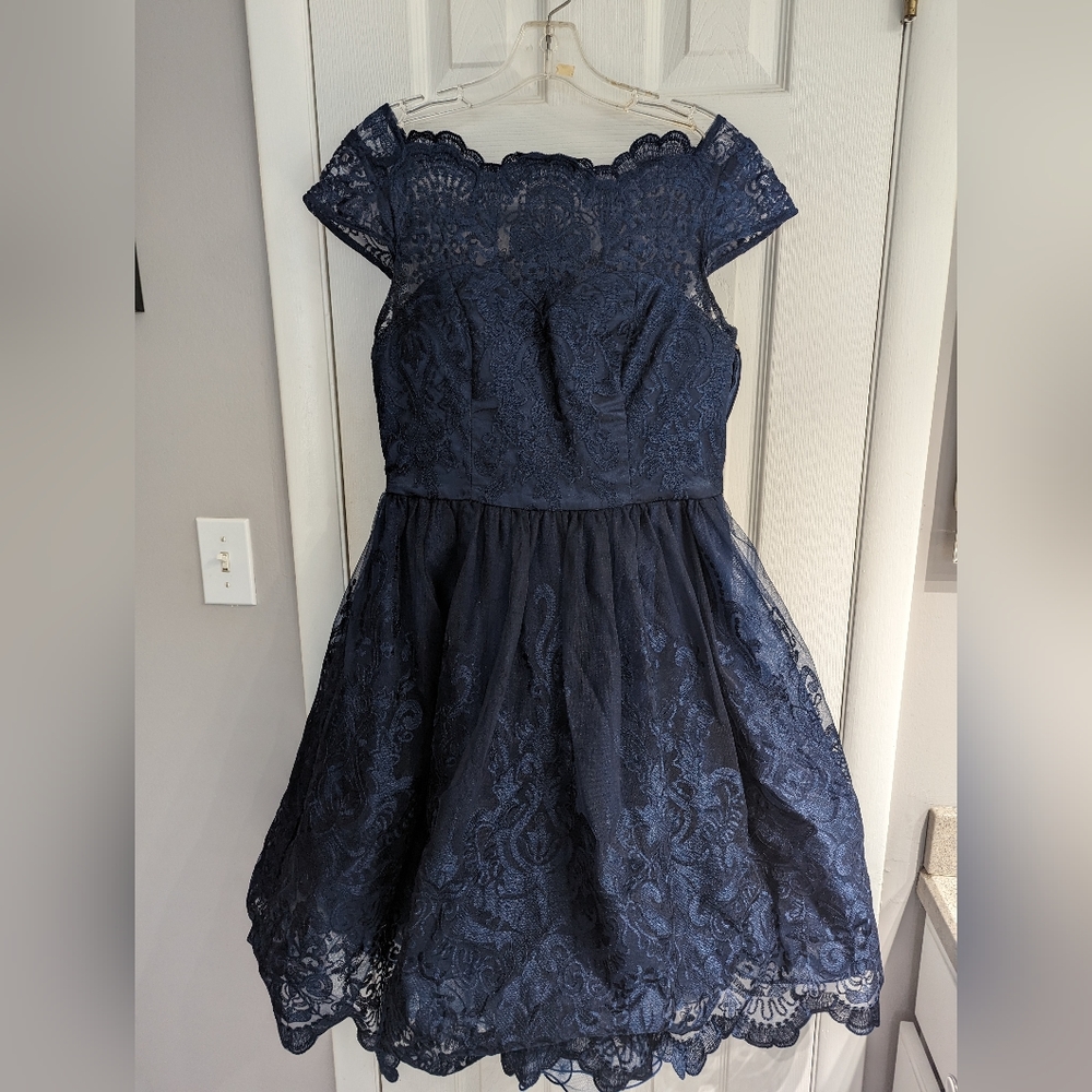 Navy Lace Dress